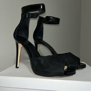 Calvin Klein Black Peep Toe Heels